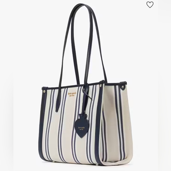 Kate Spade Market Striped Canvas Medium Tote - Picture 7 of 10